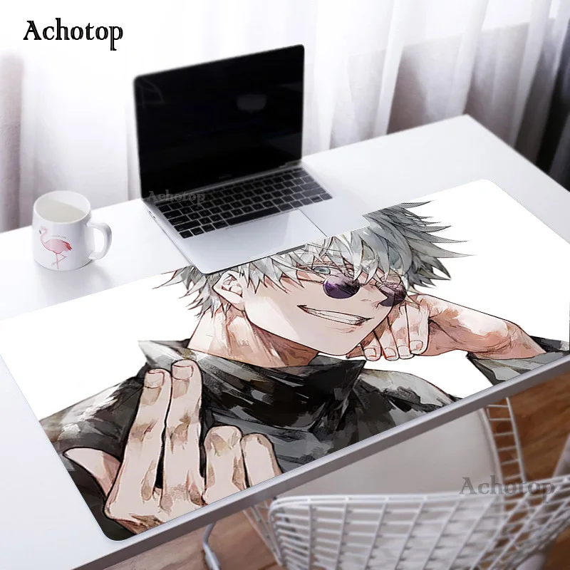 

Hot Sell Extra Large Mouse Pad Jujutsu Kaisen Gaming Mousepad Anti-slip Natural Rubber Locking Edge Gaming Mouse Mat Desk Mat