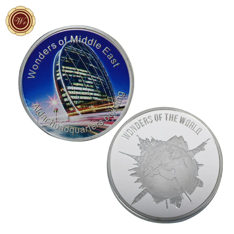 WR 9 шт Средний Восток памятная Серебряная монета Cayan Tower наградная металлические