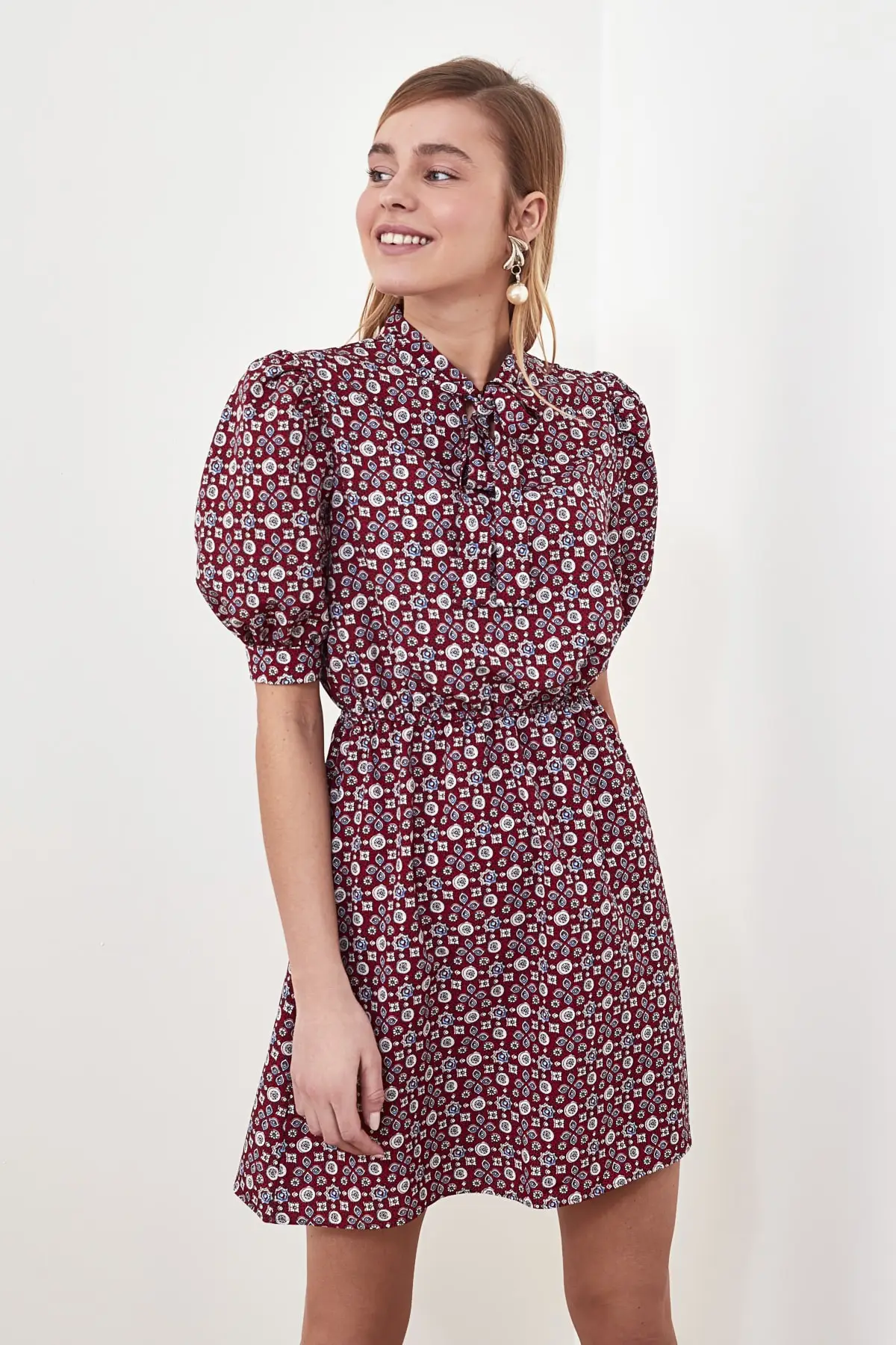 Платье с узором Trendyol TWOSS20EL0232|Женские платья| |