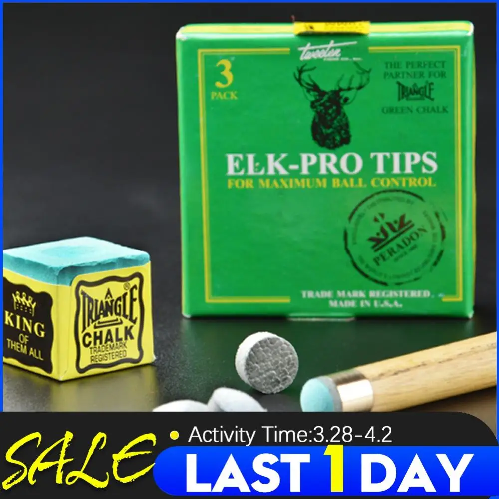 

ELK-PRO Tip Billiard Cue Snooker Cue 10mm/10.5mm/11mm Tip M/H/EH Professional Billiad Accessories For Ronnie O'Sullivan