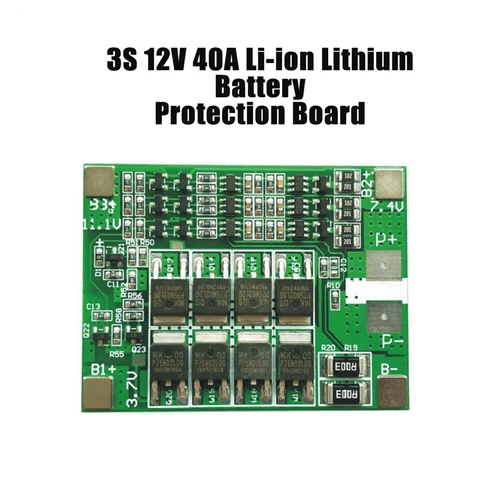 3S 12 В/40 А Стандартная Защитная плата литий-ионной батареи для 18560 стандартной батареи BMS