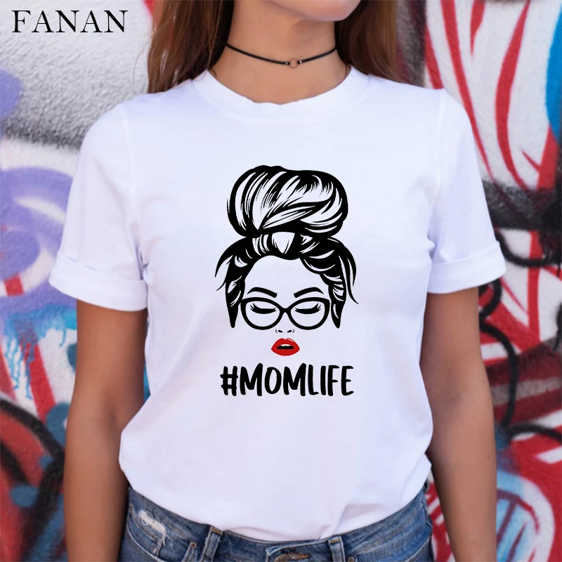 Новинка 2020 модная футболка на день матери подарок для мамы в эстетике Harjuku Momlife с