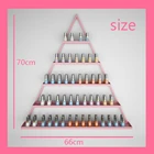 2019 стильный розовый железный стеллаж для ногтей настенный подвесной шкаф для хранения для магазинадома 66 см