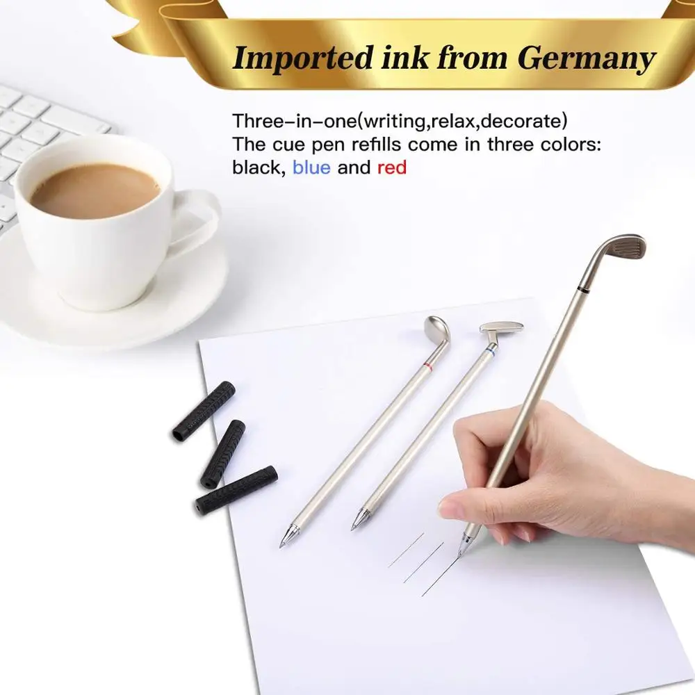 Набор ручек для гольфа настольный Goft Мини зеленый дальность вождения с шариками