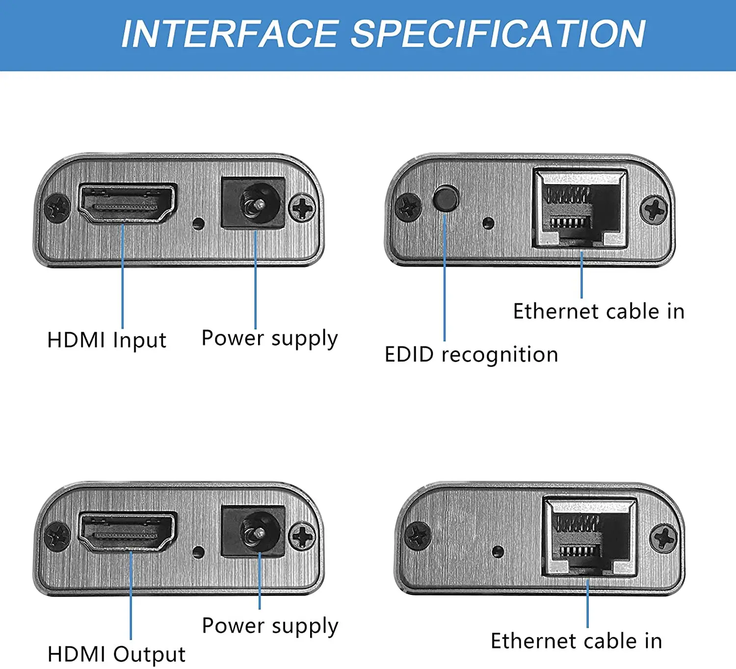 60 м HDMI-удлинитель (передатчик и приемник) через signle RJ45 cat5e Cat6 Cat7 Ethernet-кабели до 1080