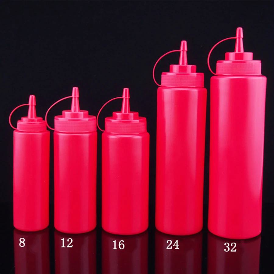 1 шт. пластиковая бутылка-диспенсер для соуса 12 унций 16 24 унции | Дом и сад