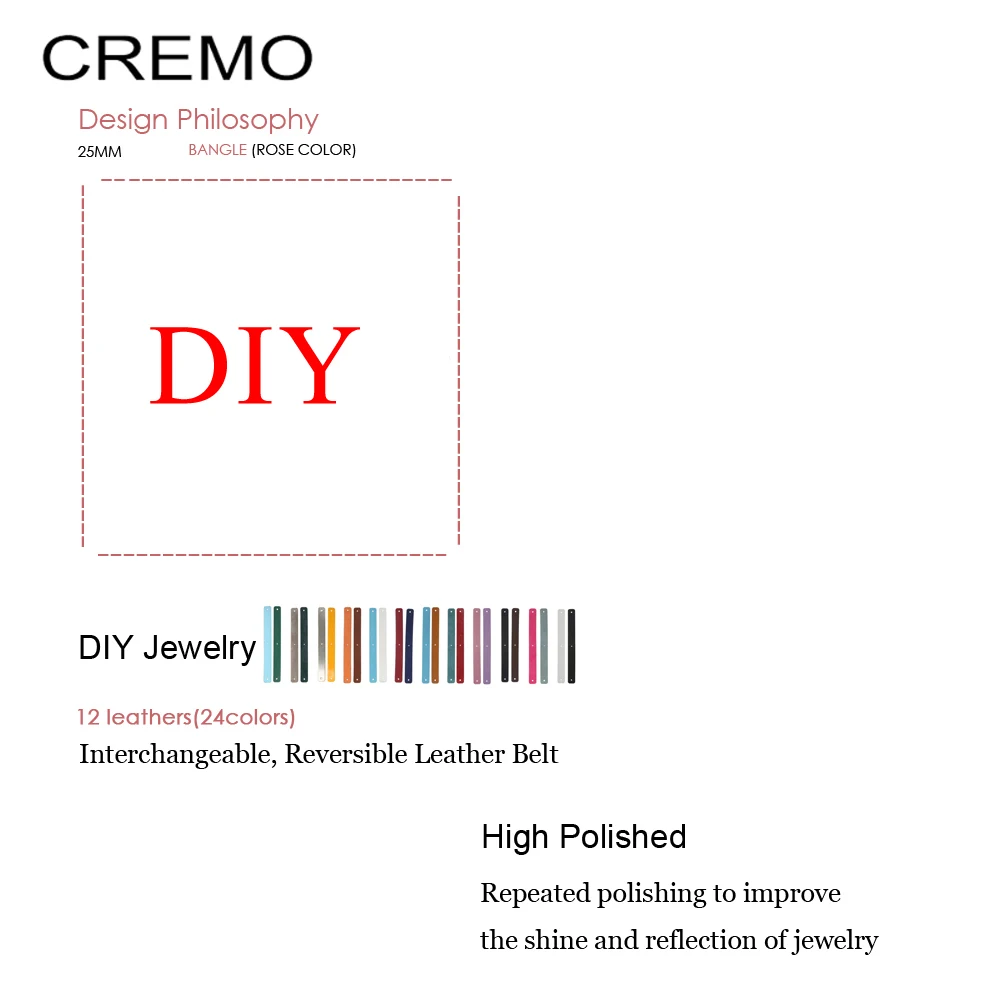 Cremo жоржет на заказ браслеты и как ваш стиль Jonc Bijoux Femme манжеты браслет