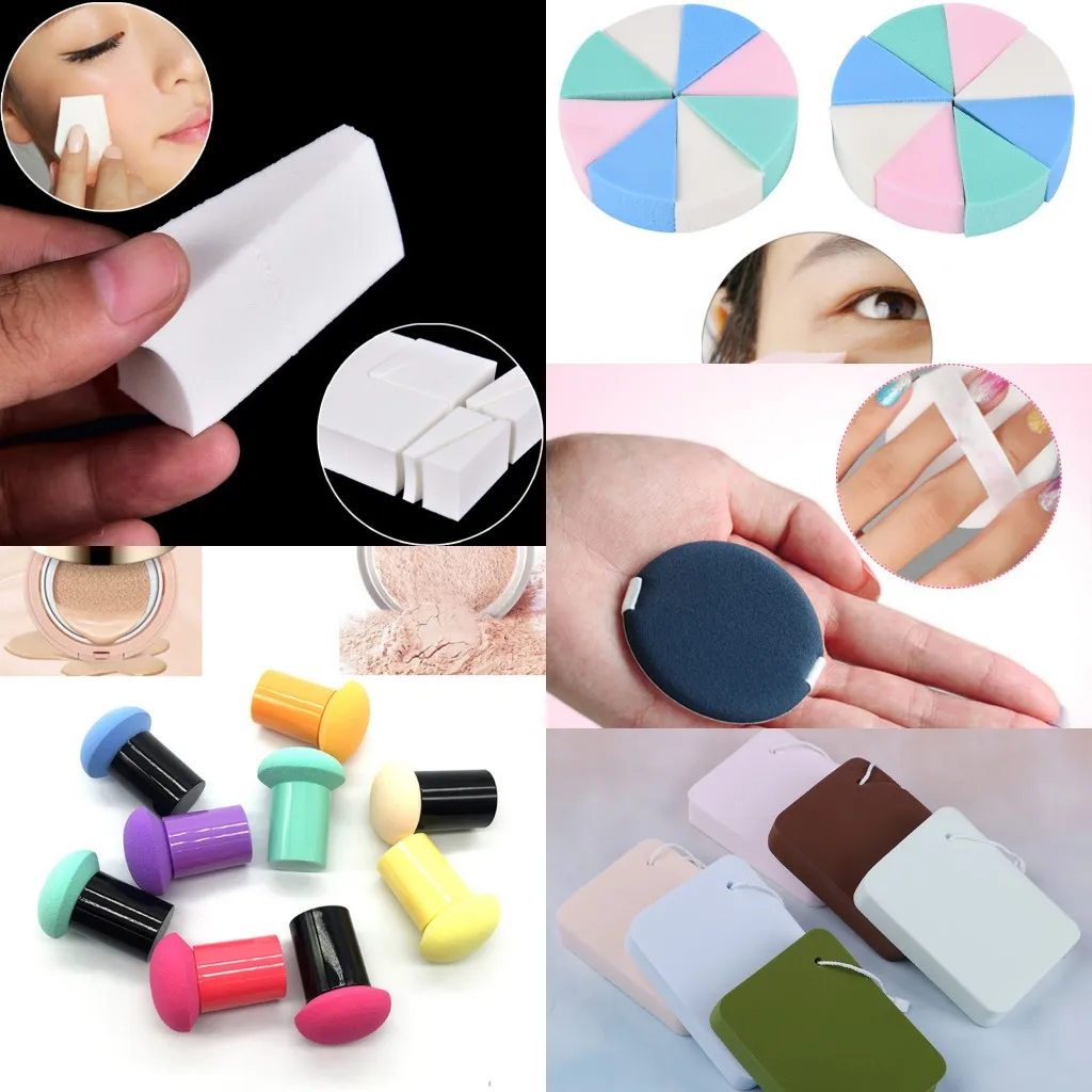 5 стилей основы для макияжа Губка косметическая пудра пудры гладкая губка