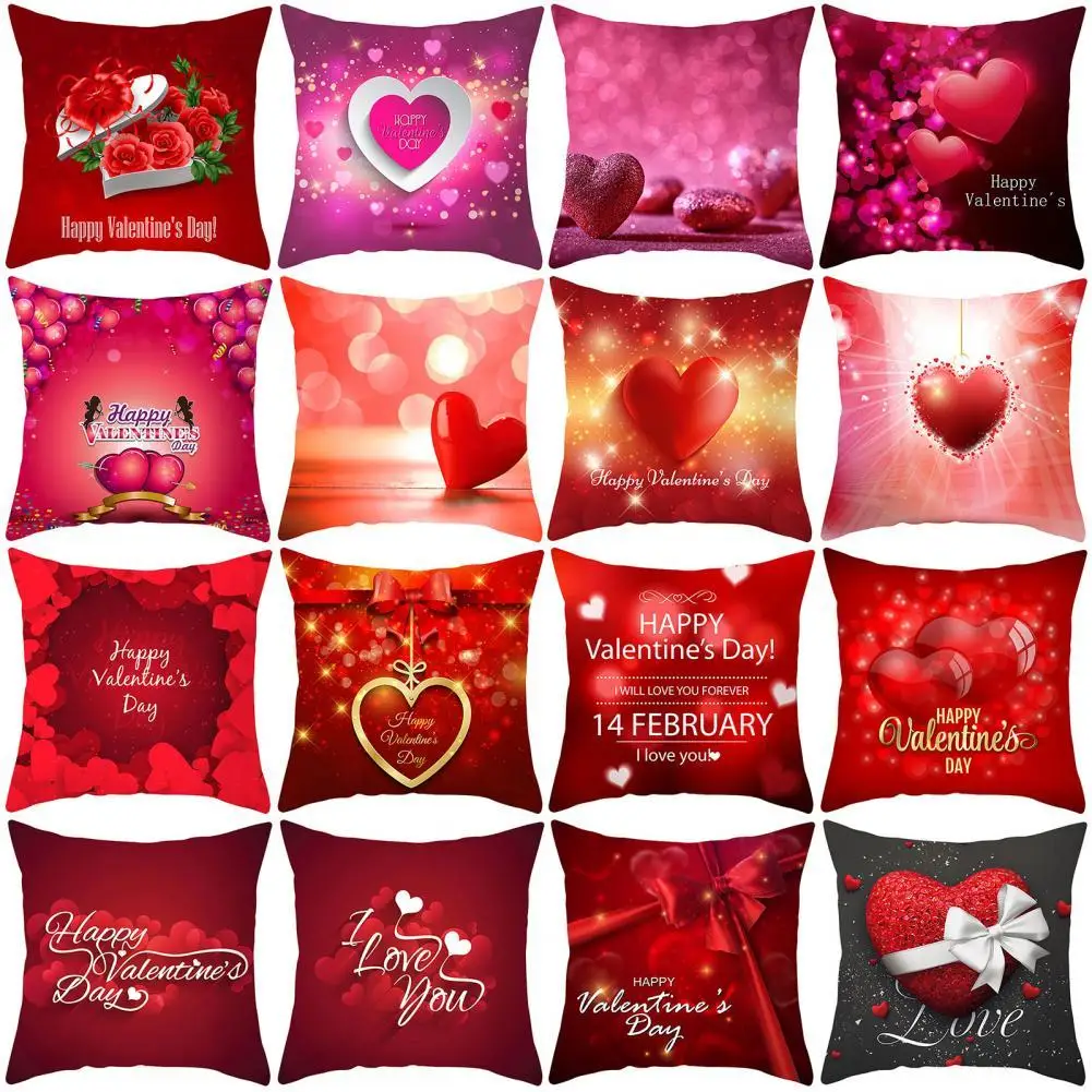 На День святого Валентина с принтом в виде надписи Love Наволочка на подушку Диван