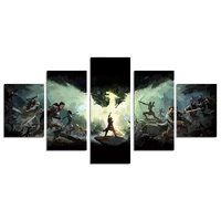 dragon age anime wall art poster canvas painting nordic wall pictures living room decor gifts for anime fans no frame