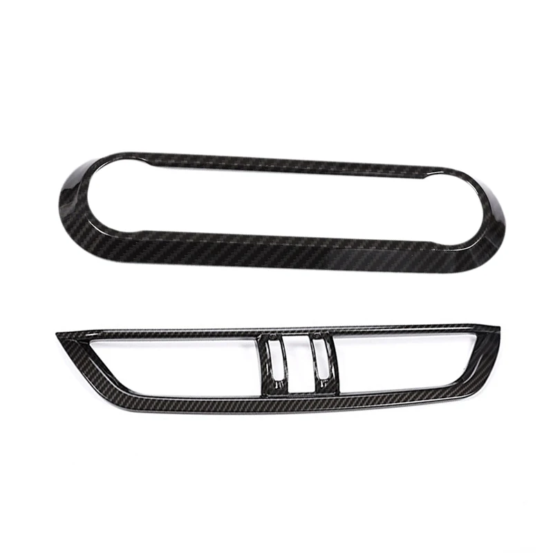 1 шт. углеродное волокно центр Кондиционер Регулировка рамка отделка автомобиля