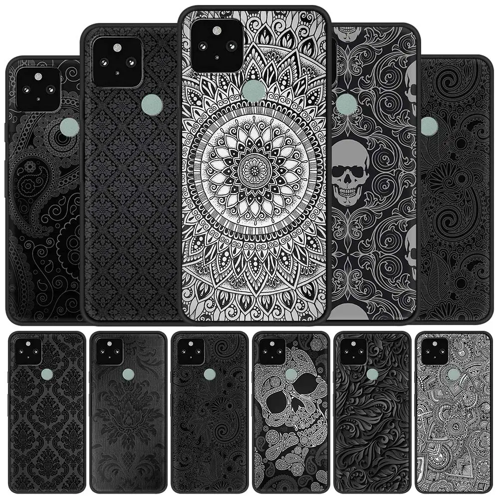 

Mandala Flower Silicone Phone Case For Google Pixel 4 XL 4A 5A 5G 5 Soft TPU Cases for Pixel 4 5 Lucury Cover Coque Shell Capa