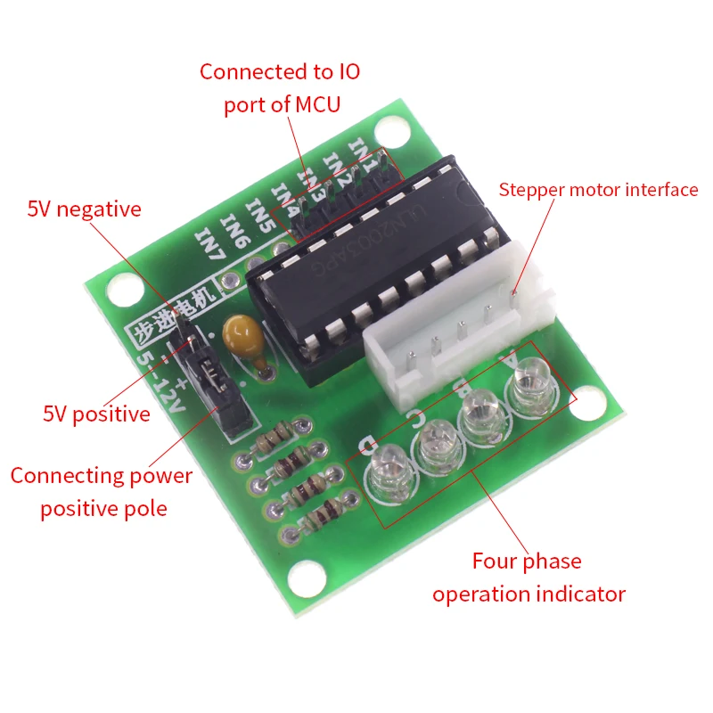 Плата драйвера пятипроводная четырехфазная/плата шагового двигателя/плата