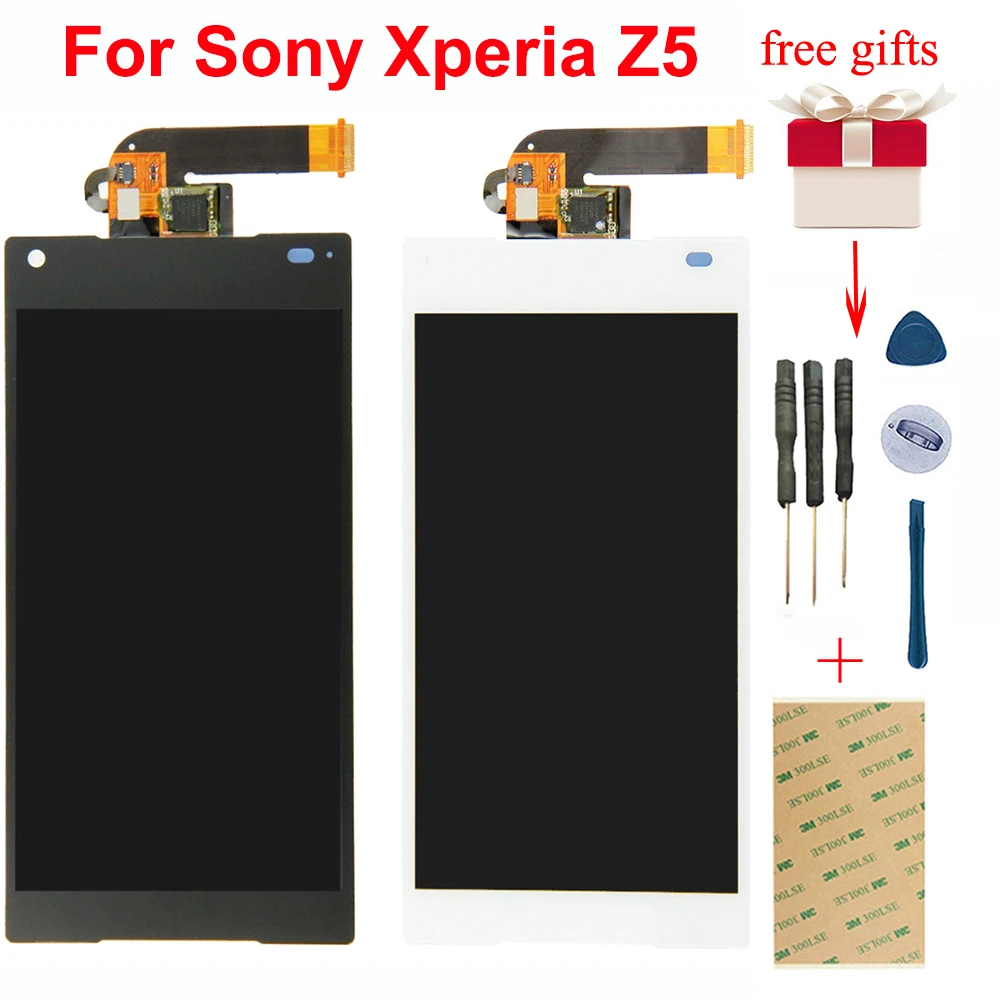 Для sony Xperia Z5 Compact Z5 mini E5823 полный сенсорный экран дигитайзер сенсор стекло+ ЖК-дисплей монитор панель модуль в сборе