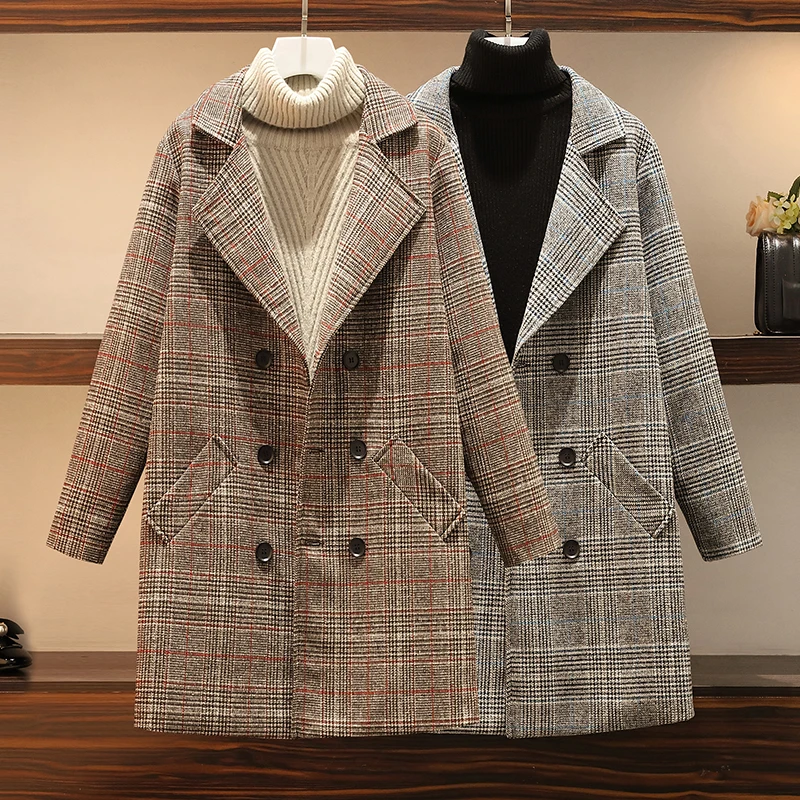 Экстра шикарное Женское шерстяное пальто 2022 новое зимнее свободное женское