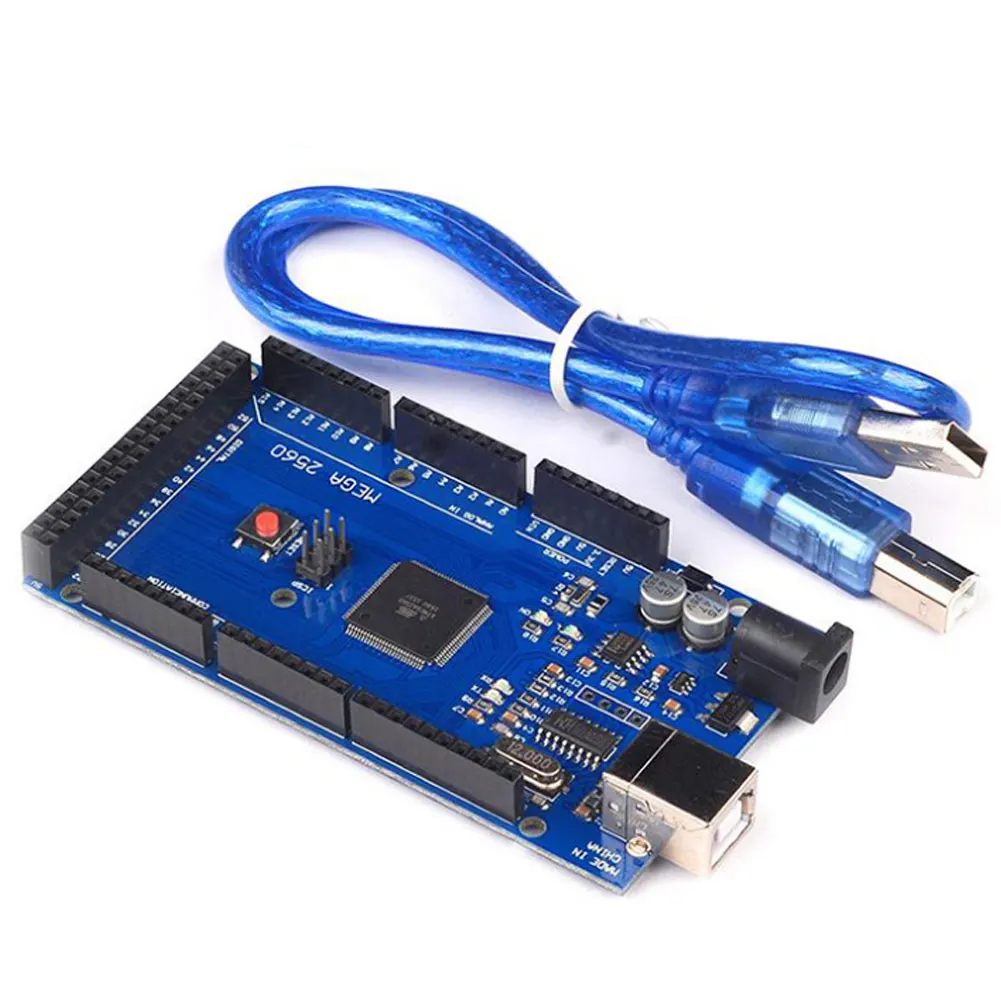 МЕГА 2560 R3 Плата развития CH340G ATMEGA комплект с USB кабелем для Arduinos SP99 | Компьютеры и