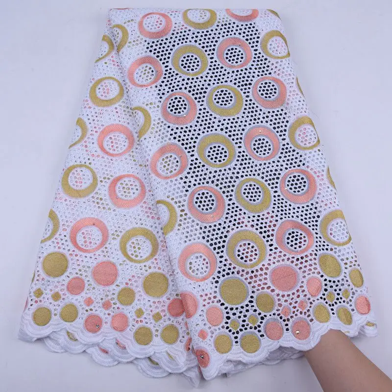 

Простой дизайн, нигерийская швейцарская вуаль, кружево в Швейцарии, новейшая африканская швейцарская 100% хлопковая кружевная ткань, удобная...