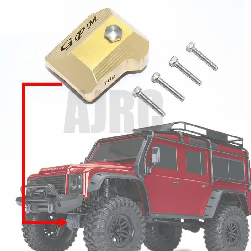 

1PCS Golden Metal Axle Housing Cover for 1/10 RC Crawler Car Trax TRX4 TRX-4 Defender Bronco g500 k5 TRX-6 g63