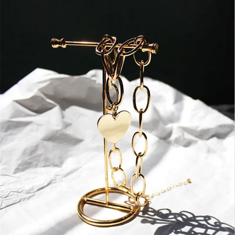 Модное личное ожерелье ins в европейском и американском стиле с подвеской форме