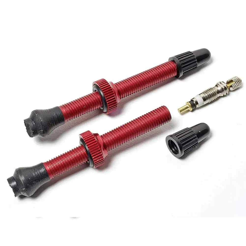 HobbyLane 1 Pair Bike Extender Valves 40mm AL MTB Road Bicycle Vacuum Tube Valve Cores for Tubeless Tire Bike Accessories Hot