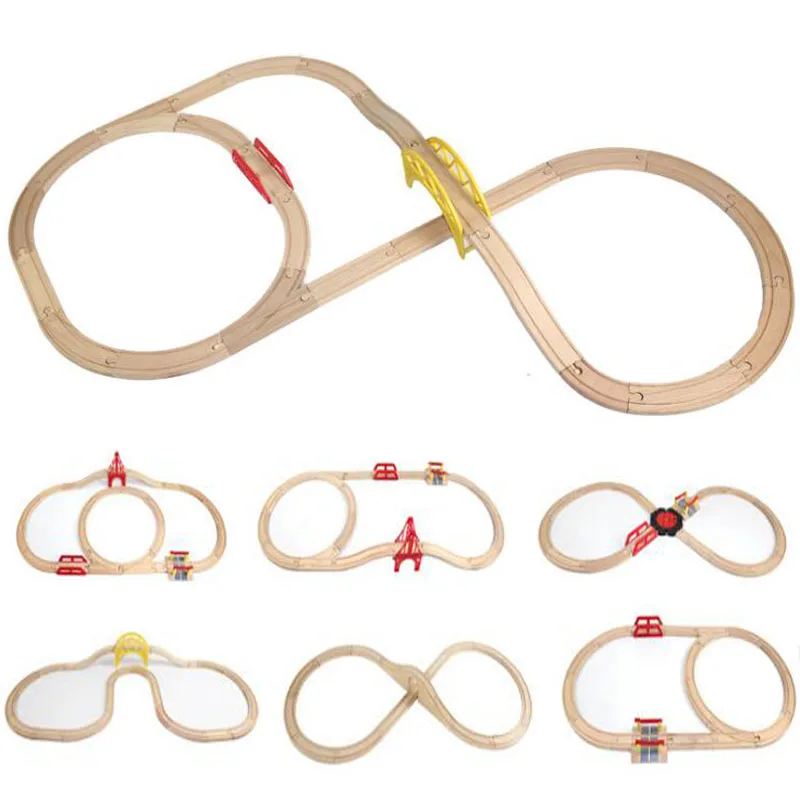 Деревянная железная дорога сделай сам электрическая Магнитная деревянная