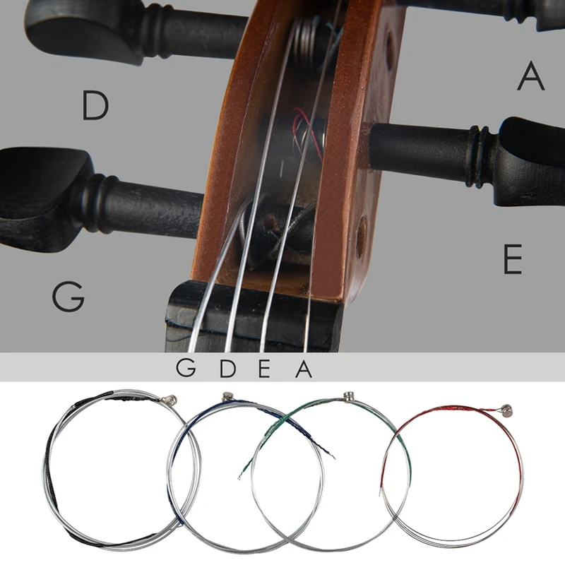 

10 Pcs High Quality Violin Strings Size 3/4 & 4/4 Violin Strings Steel Strings G D a and E Strings