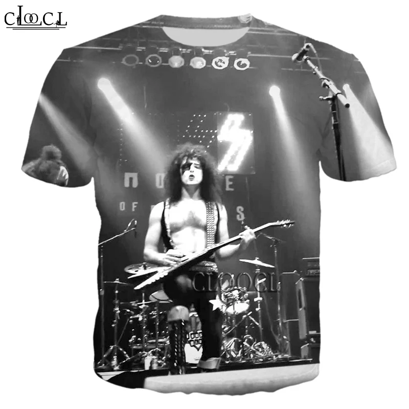 

Повседневная металлическая футболка HX с 3D принтом рок-группы, для мужчин и женщин, модная спортивная одежда в стиле Харадзюку, хип-хоп, топы ...