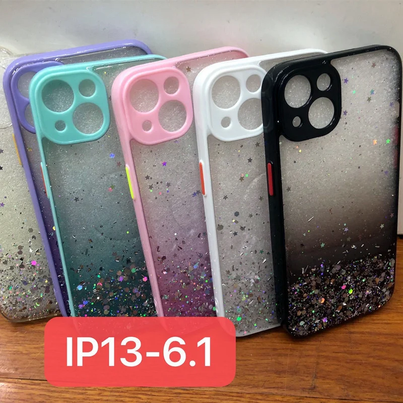 

bling Quicksand Transparent Soft Phone Case for iphone 13 12 11 Pro Max MiNi XR X XS 7 8 plus SE Cover back case