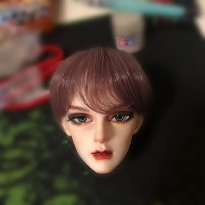 1/3 1/4 1/6 1/8 bjd jd парик для куклы дяди мальчик короткий боб из высокотемпературного