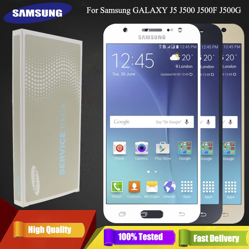 ЖК дисплей SUPER AMOLED 5 2 дюйма для Samsung Galaxy J5 J500 J500F J500FN J500Y J500M сенсорный экран с
