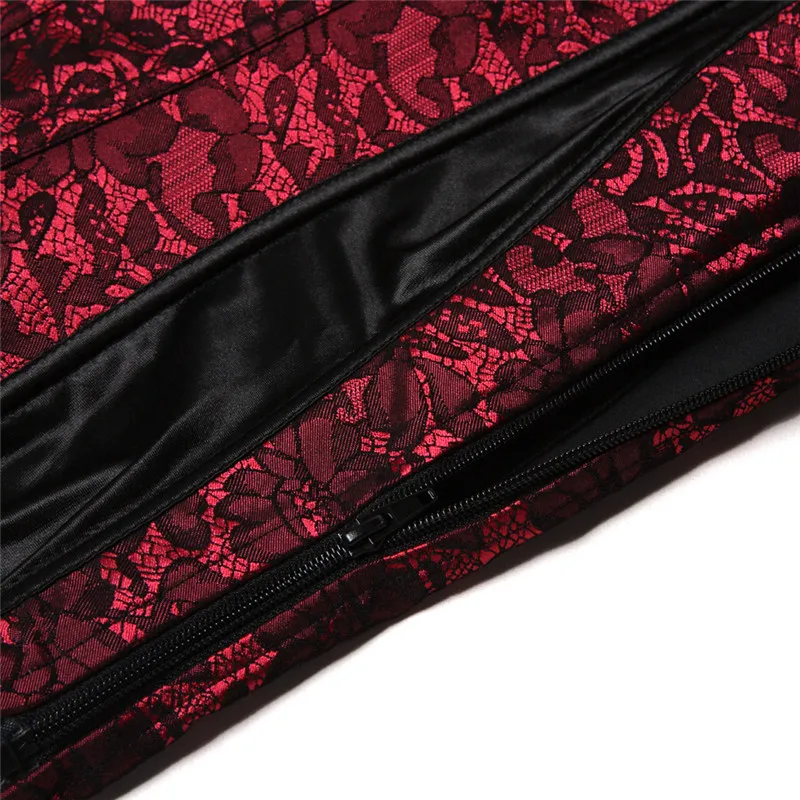 

Womens Shoulder Straps Corset Overbust Top Jacquard Corset Bustier Exotic Corselet Lingerie Brocade Plus Size Costumes Fashion