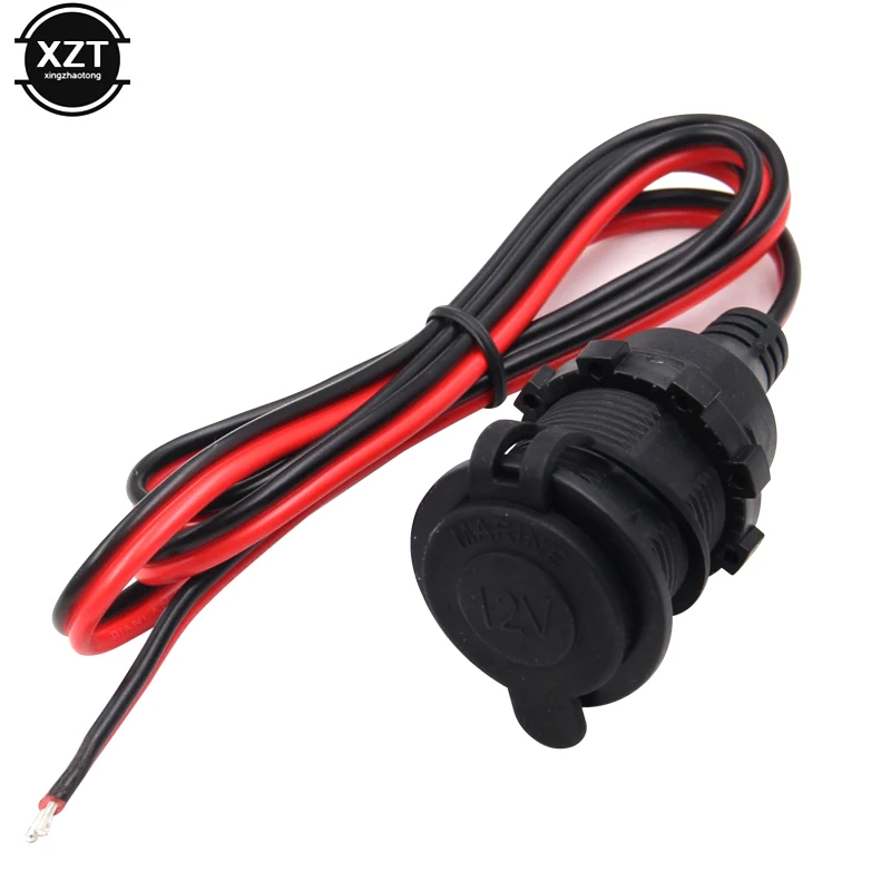 

12/24V DC Female Car Cigar Cigarette Lighter Socket Plug Connector Adapter Car Charger Car Accessory Power Cigar Lighter Socket