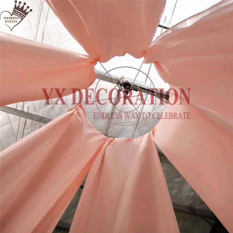 Белый черный 12 шт Новый дизайн шифон драпировка для потолка крыша ткань навеса