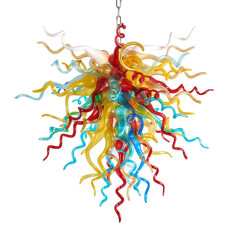

GIRBAN Blown Glass Modern Staircase Chandelier Indoor Lighting Home Decor Loft Art Living Room Decoration Chandeliers Hanging
