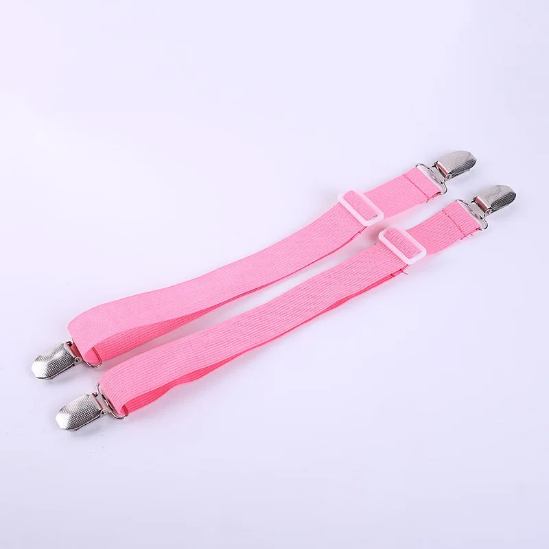 Pink 2Pcs 4 шт красочные эластичные для простыни зажимы 35 см до 100 см растягивающийся матрас крышка Угловой Держатель крепежные ремни Захваты наборы крюков - Цвет: Pink 2Pcs