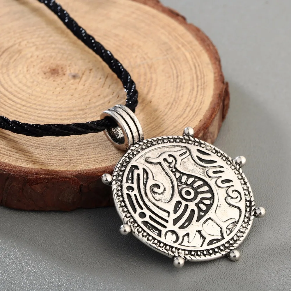 Ожерелье с подвеской Chandler в виде птицы мужское бронзовое языческое ювелирное