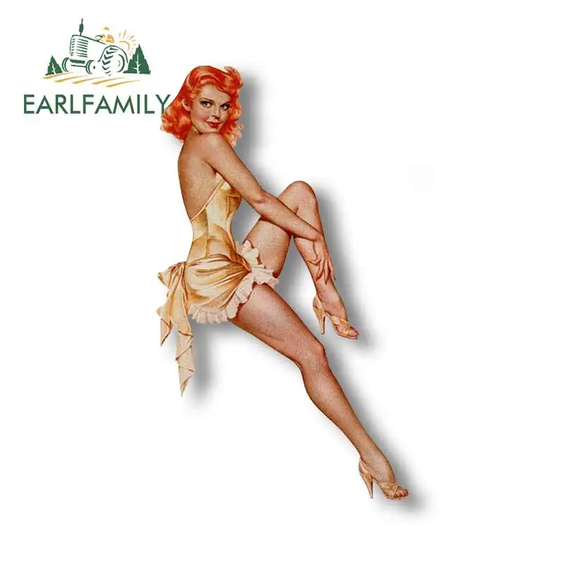 EARLFAMILY 13 см x 7 6 американская ретро наклейка на булавке для девушек автомобильная