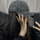 Однотонная хлопковая бейсболка с эффектом потертости, модная бейсболка в Корейском стиле, хлопковые кепки с мягким верхом, повседневные Снэпбэк кепки в стиле ретро, 2021