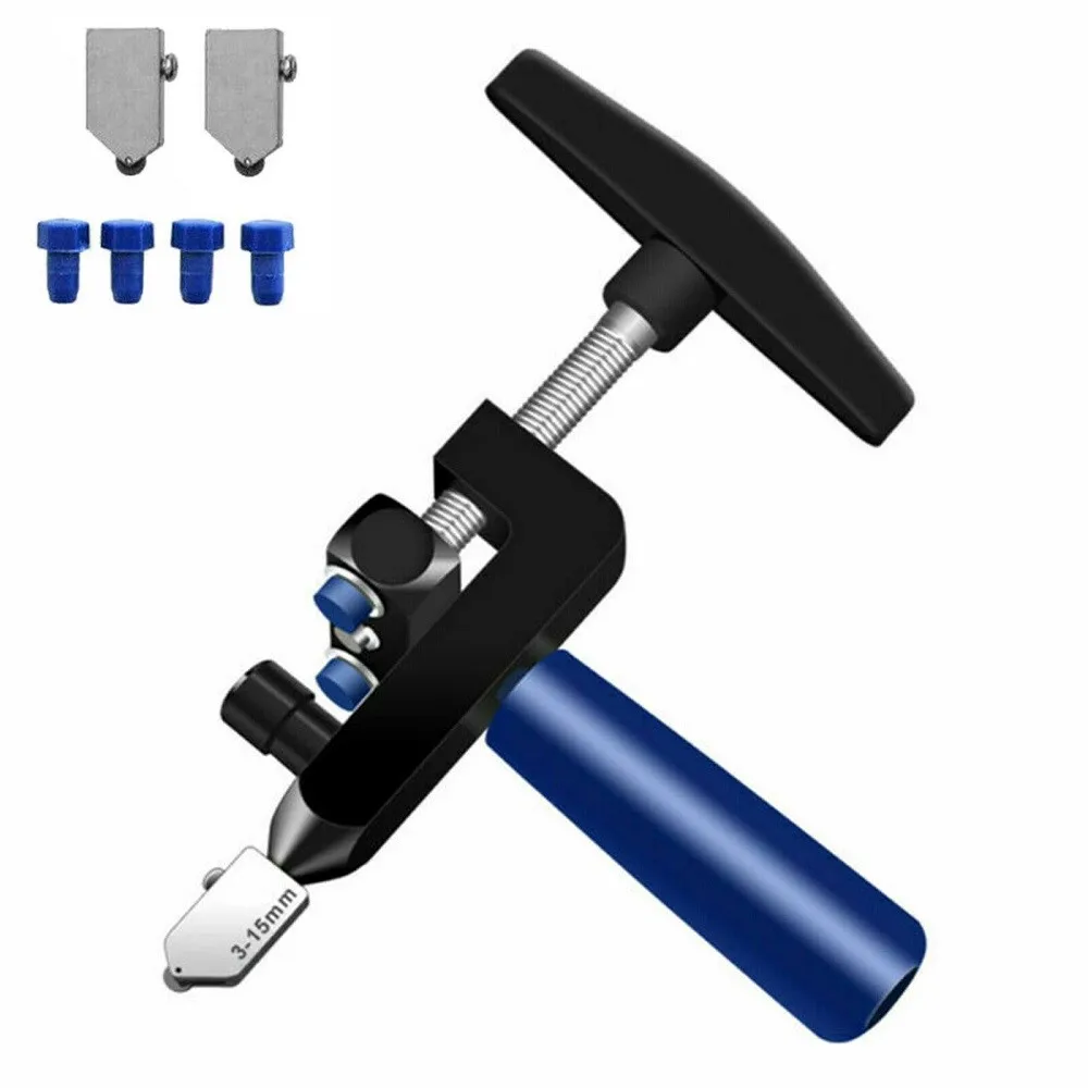 

2In1 Ceramic Tile Opener Divider Manual Glass Cutter Diamond Cutting Tool Aluminum Alloy Glass Cutter Hand Tool Part