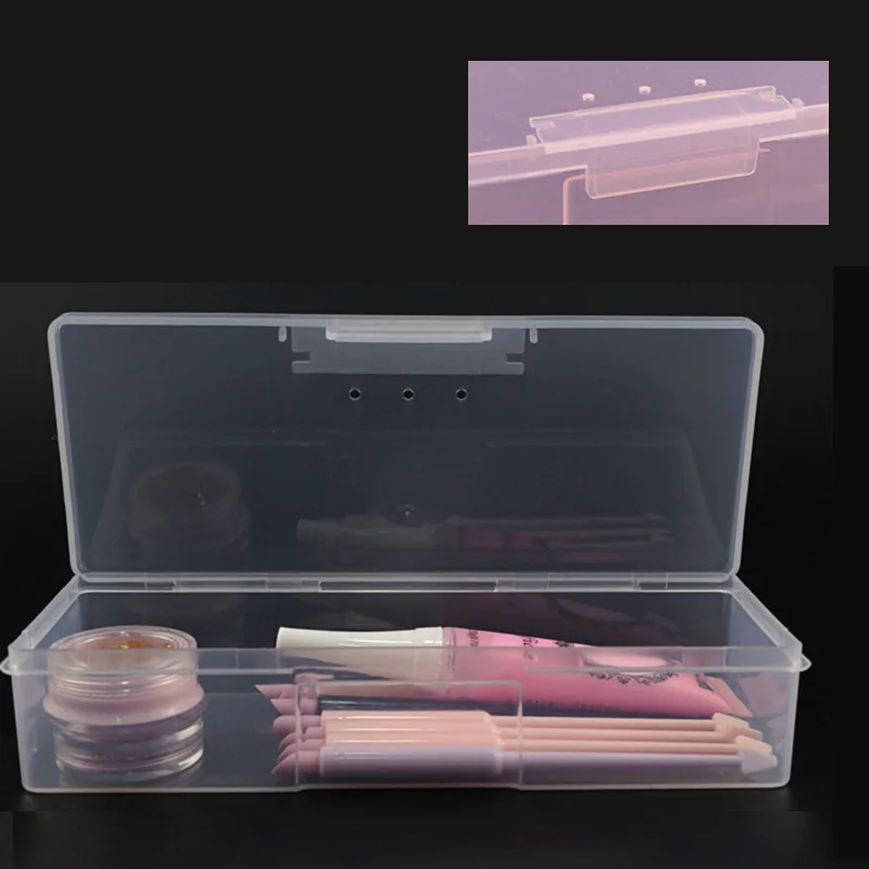 Инструменты для ногтей прямоугольная коробка хранения лак Маникюрный