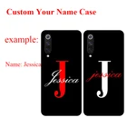 Чехол с буквенным принтом для Xiaomi Mi Note 10 Pro 11 Mix Max 3 2 F1