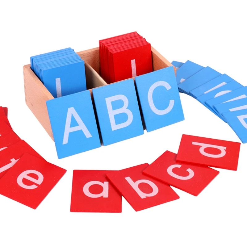 

Montessori Kids Language Training Teaching Aids English Letters Letter Board