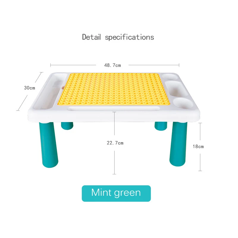 

Building Block Desk Toys For Kids Multifunctional Learning Desk Study Table Toys Blocks Bricks Educational Toys Christmas Gift