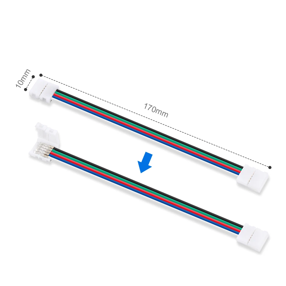 5 контактный разъем для светодиодной ленты RGB RGBW RGBWW 5050 шт./лот 2 3 4 Удлинительный