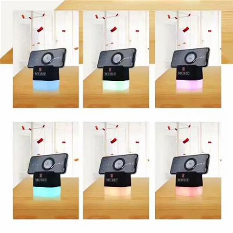 VOBERRY HIFI Wireless Bluetooth Speaker Colorful LED Light Subwoofer Portable Loudspeaker Outdoor Support TF AUX #2 | Электроника