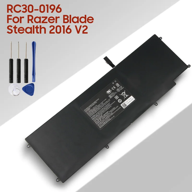 

Original Replacement Battery RC30-0196 RZ09-0196/0168/0239 HAZEL For Razer Blade Stealth 2016 V2 i7-7500U 3ICP4/92/80 4640mAh