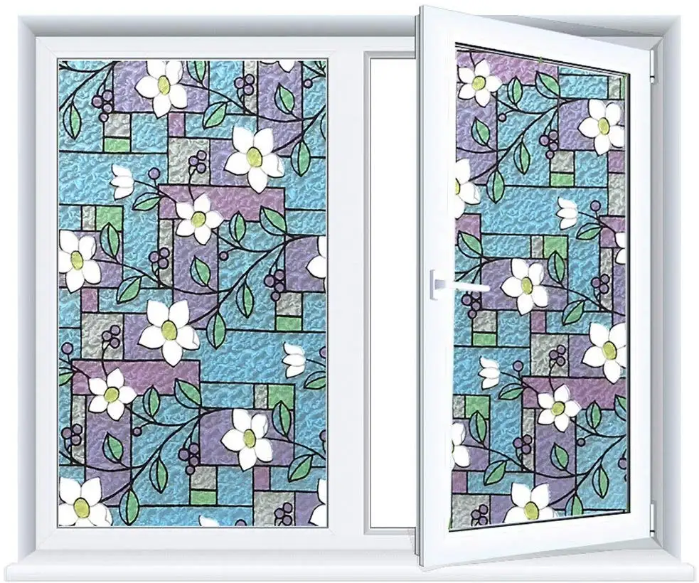 Оконное стекло художественная пленка с пятнами 3D без клея декоративная наклейка