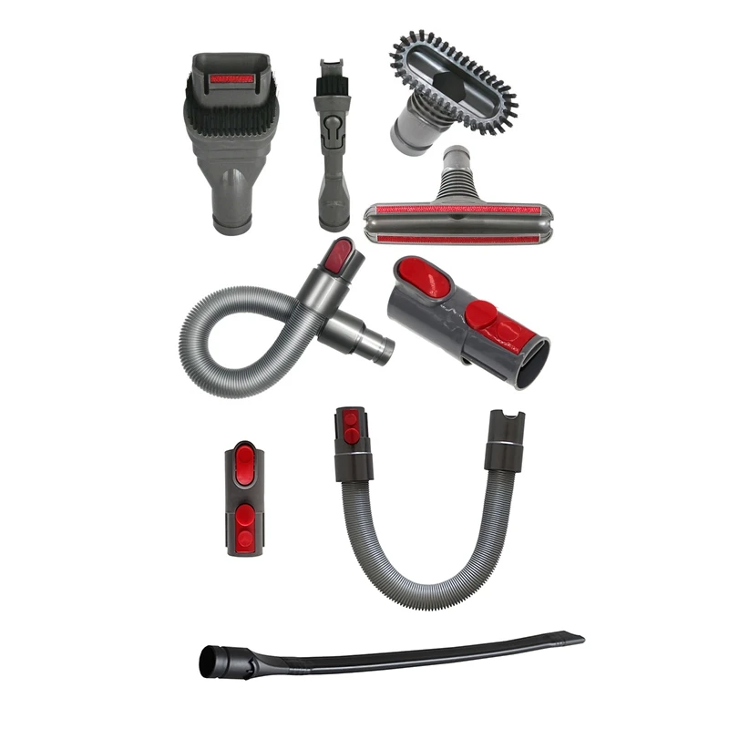 

6 Pack Replacement Attachments Tools Kit With Crevice Tool Adapter Hose Kit For Dyson V8 V10 V7 V11 Vacuum Cleaner