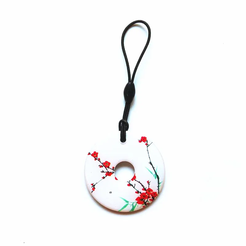 1Pcs 125Khz Keyfob Rewritable Writable T5577 RFID Card EM4305 Token Key Tag Badge llavero Copy Clone Keychain Chain Ring Buckle |