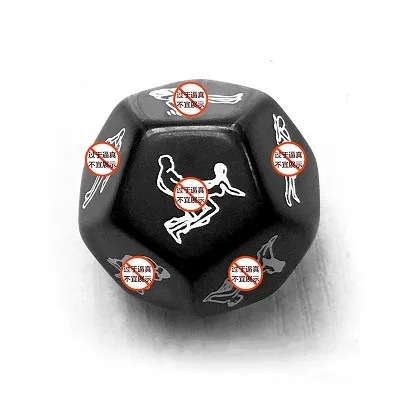 Секс-игрушки для взрослых, игральные кости, забавные секс-игрушки для женщин, 12 лиц, секс-осанка, секс-игрушка Скорпион, эротические секс-игрушки для взрослых, игра для пар - Цвет: black